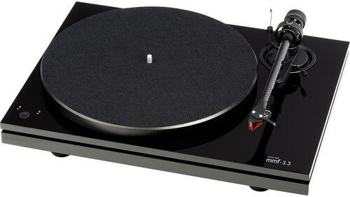Music Hall MMF- 3.3 - Turntable in High Gloss Piano Black - 9120082386135 - Turntable Equipment - Yellow Racket Records