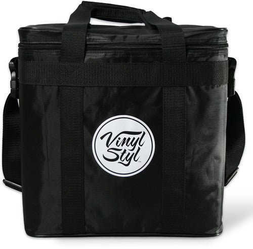 Vinyl Styl - Padded Carrying Case for Records and Portable Turntables (Black)