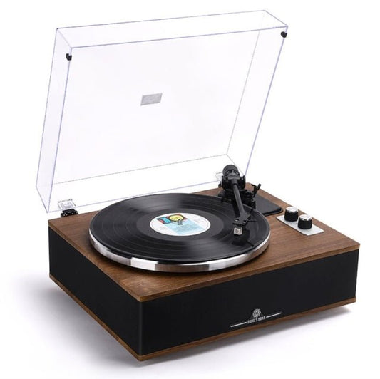 Angels Horn - HP - H019, Bluetooth Turntable with Built - In Speakers (Walnut) (FLAWED) - NF 780861514648 - Turntable Equipment - Yellow Racket Records