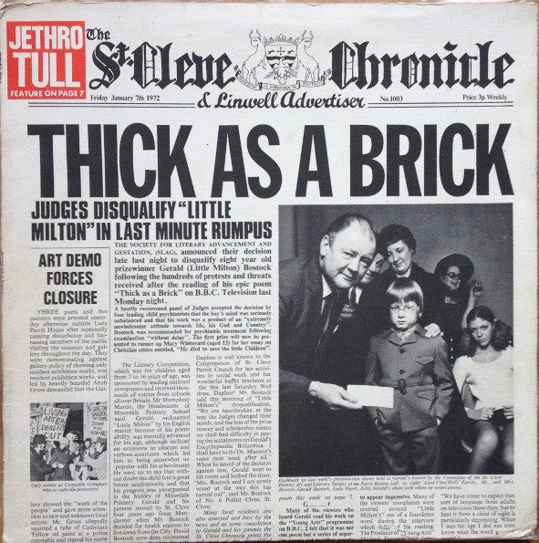 Jethro Tull - Thick As a Brick (Japan) (Pre-Loved)