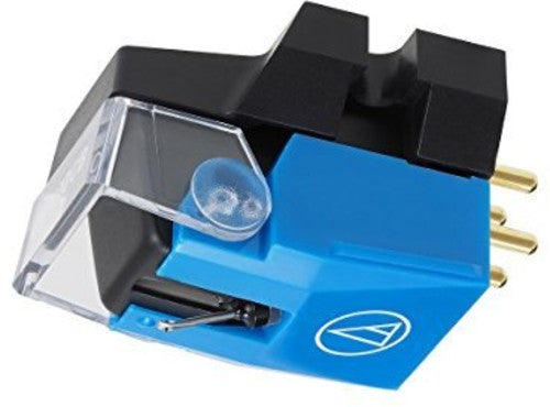 Audio-Technica - VM-510CB Dual Moving Magnet Phono Cartridge with Conical Stylus 1/2" Mount includes Mounting Hardware (Black/Blue)