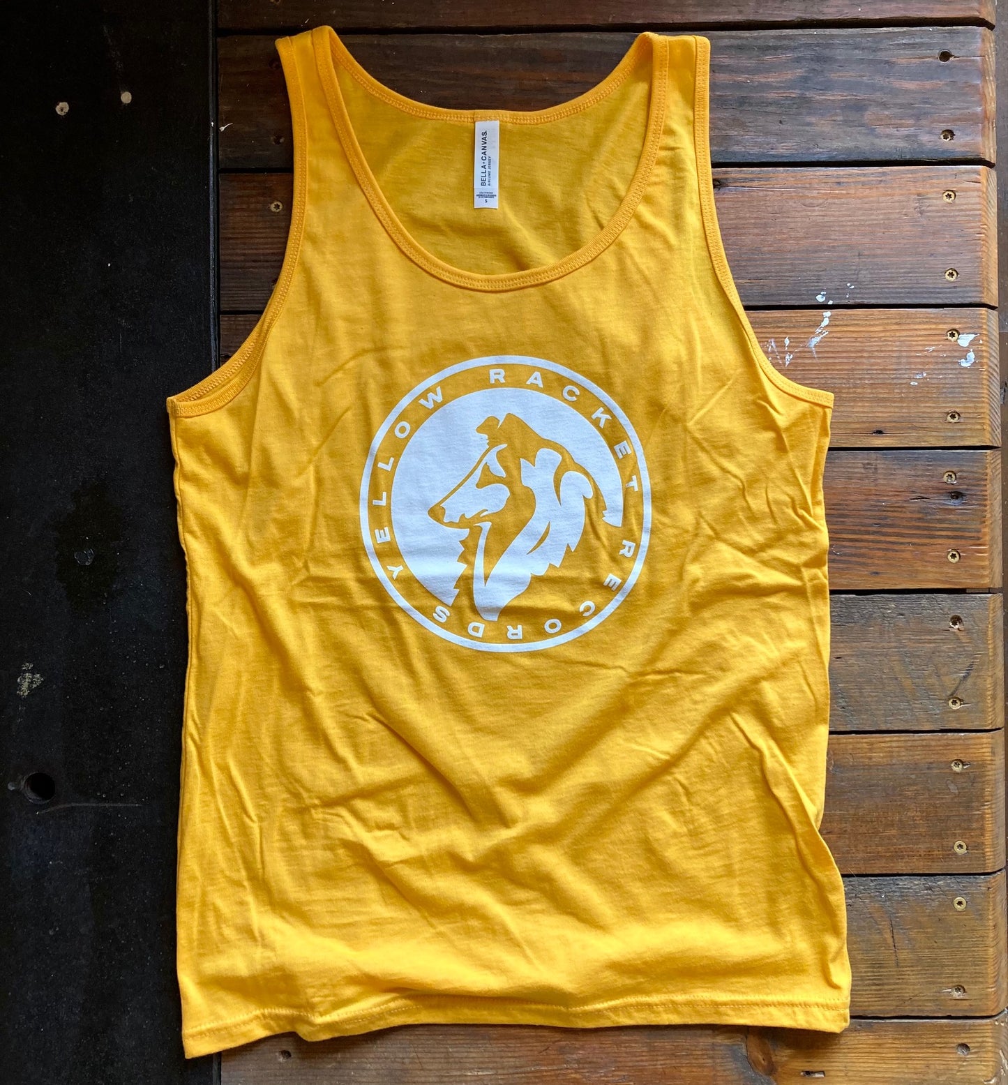 Yellow Racket Classic Tank Top (Logo w/ Text)