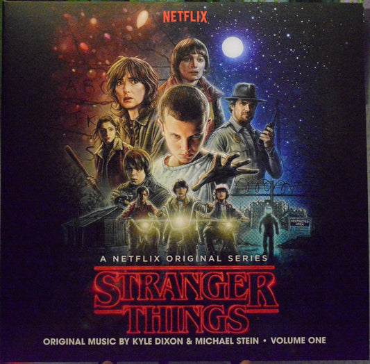 Dixon, Kyle & Stein, Michael - Stranger Things (Music From The Netflix Original Series) (Vinyl Me, Please, 	
2 x Vinyl, Club Edition, Limited Edition, Numbered, Dark Red and Black Swirl Vinyl)  (Pre-Loved)