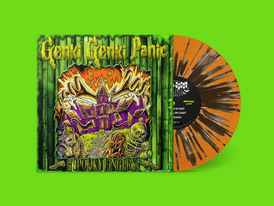 Genki Genki Panic - Spooky Fingers (Translucent Orange/Black 10" Vinyl EP) - N - Genki Genki Panic - Spooky Fingers (Translucent Orange/Black 10" Vinyl EP) - LP's - Yellow Racket Records