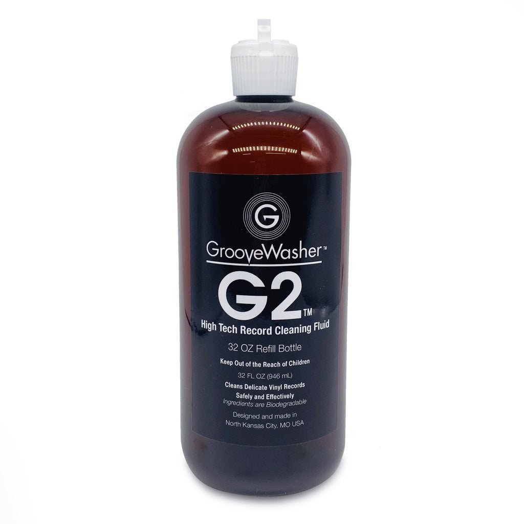 GrooveWasher - G2 Record Cleaning Fluid - 32 oz. Refill Bottle - 856723007341 - Vinyl Accessories - Yellow Racket Records