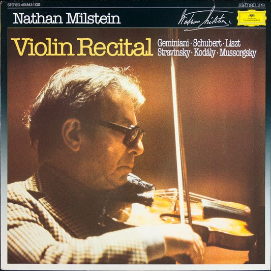 Milstein, Nathan – Violin Recital (Deutsche Grammaphon) (Pre-Loved) - VG+ 028941084316 - LP's - Yellow Racket Records