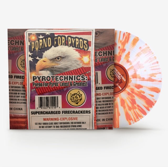 PRE - ORDER - Porno for Pyros - Pyrotechnics: Porno For Pyros' Latest & Greatest (ROCKTOBER, Clear w/ Orange Splatter Vinyl) (10/25) - 081227815103 - Vinyl LP's - Yellow Racket Records