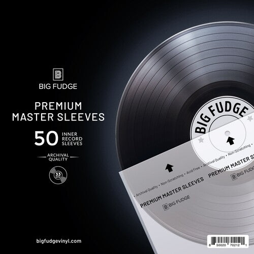 Big Fudge - BFPIS12x50US 12-inch Vinyl LP Record Premium Master Inner Sleeves Acid Free Anti-Static Rice Paper 12.13x12.13 50 Pack Clear