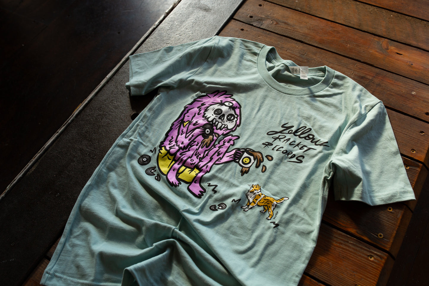 Yellow Racket Collie vs. Monster T-Shirt