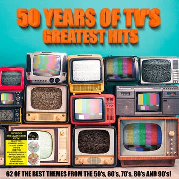 50 Years Of TV's Greatest Hits / Various - 50 Years Of TV's Greatest Hits / Various (RSD 2022) - 3700477834883 - LP's - Yellow Racket Records