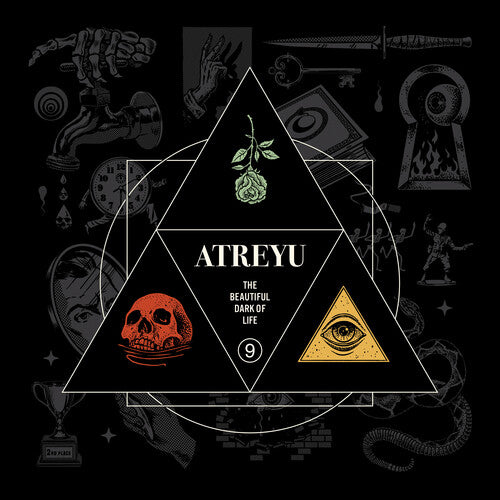 Atreyu - The Beautiful Dark of Life (Red Teal & Yellow Swirl)