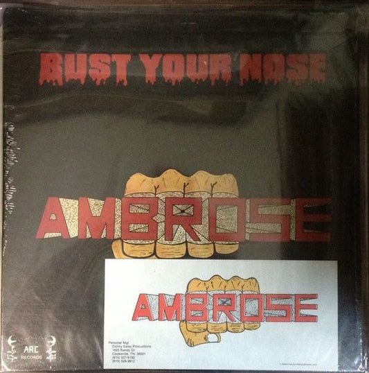 Ambrose – Bust Your Nose (Pre-Loved) - VG - Ambrose – Bust Your Nose - LP's - Yellow Racket Records