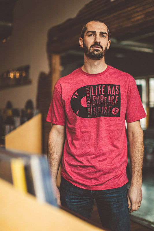 "Life Has Surface Noise" Heather Red T-Shirt