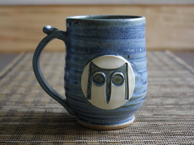 Ceramic Telemonster - Slate Blue Glaze (by Forman Pottery)