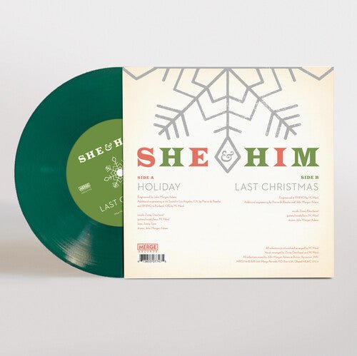 She & Him - Holiday / Last Christmas (Colored Vinyl, Indie Exclusive, 7" Single) - 673855077475 - 7" Singles - Yellow Racket Records