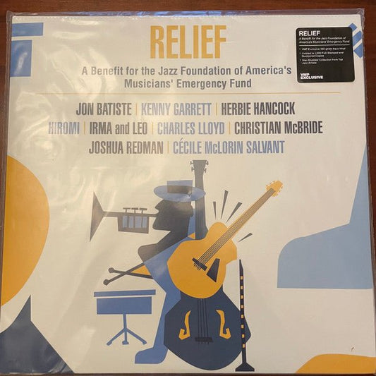 Various - Relief - A Benefit For The Jazz Foundation Of America's Musicians' Em) (Pre-Loved) - M 673203118515 - LP's - Yellow Racket Records